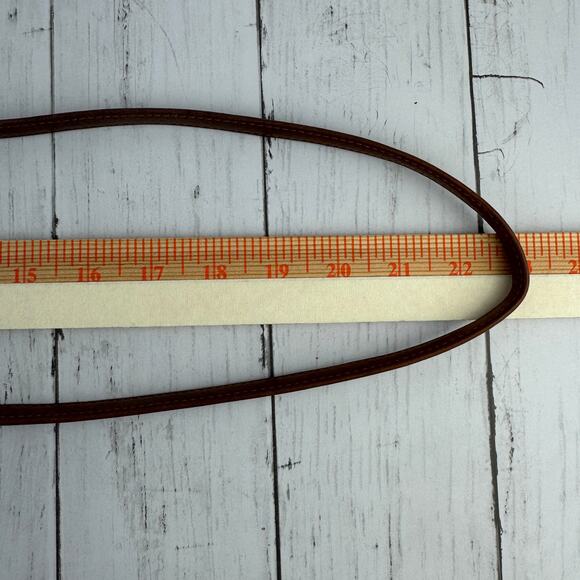 VTG Fossil Brown Camel Leather Double Flap Saddle Crossbody Bag Organizer - Picture 14 of 15